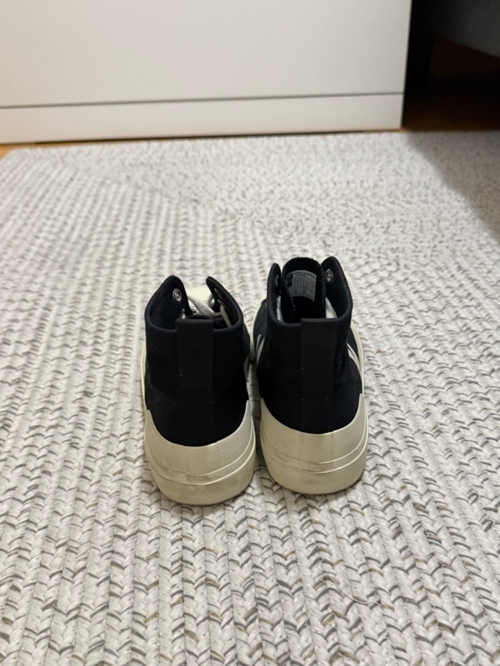 VEJA Wata II High Top Canvas Sneakers in Black/Pierre - Picture 12 of 13